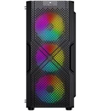 GAMEBOOSTER GB-PW908B 500W USB 3.0, ATX Mesh, Fixed RGB Fan, Siyah Kasa (PSU yok)